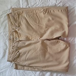 Old Navy Straight High Rise Gold Denim Jeans